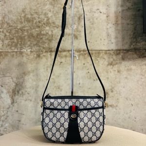 Gucci Blue Adjustable Crossbody